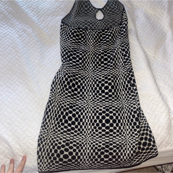 MOTEL ROCKS B&W MINI DRESS - Picture 2 of 3